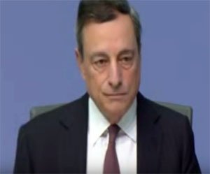 Mario Draghi, presidente del BCE