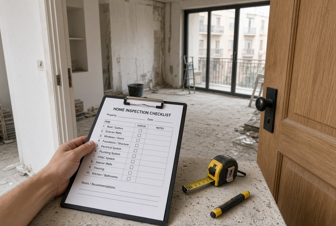 Checklist de inspección de vivienda en reforma